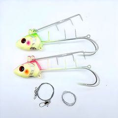 新しい発光夜光天亜フィッシュフック、天亜ダブルフック、太刀魚フック、海釣りボート釣りルアー、ルアー