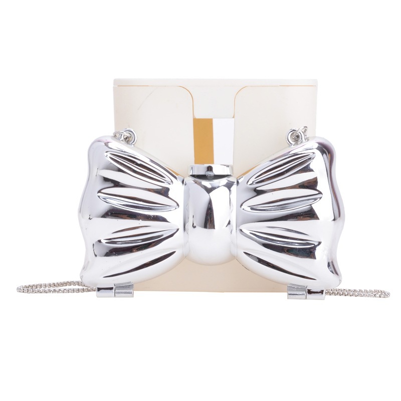 2025 nueva bolsa de cena transfronteriza bolsa de acrílico bolsa de flores de perla brillante bolsa de arco mini bolsa de lápiz labial