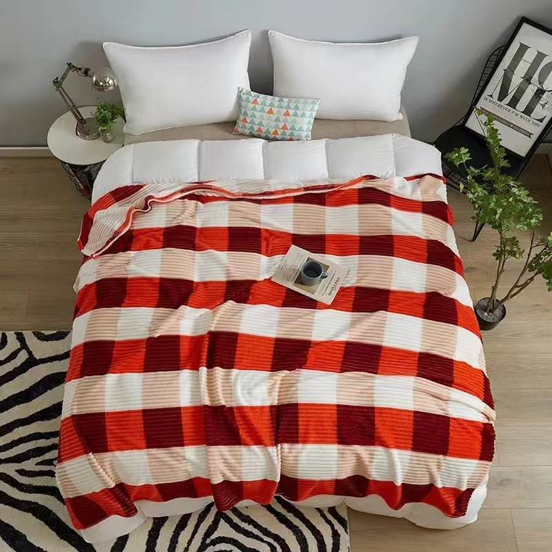 Manta de Franela para Siesta Gruesa de Poliéster Suave para Oficina y Hogar image 15