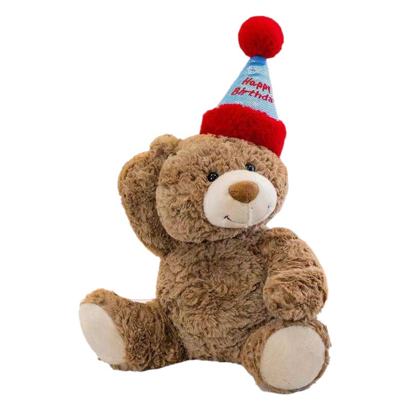 Día de la madre castaño oso abrazo cubo bricolaje material hecho a mano embalaje floral regalo de cumpleaños ritual confesión romántica