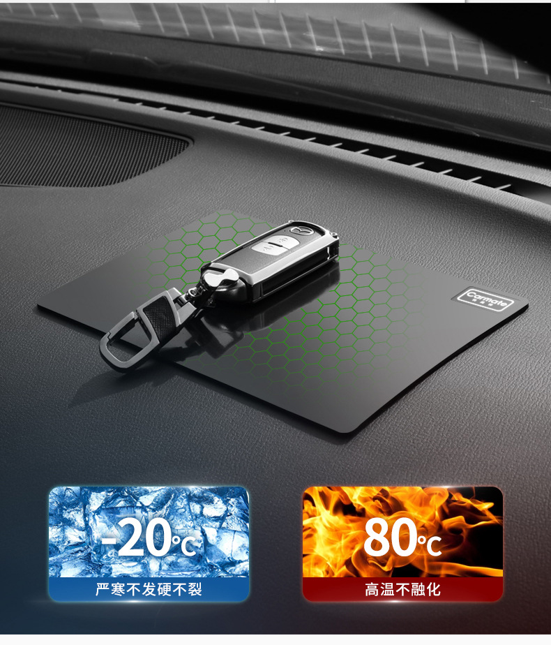 Japan Fast Mette car anti-slip mat car center console decoration mat high temperature resistant mobile phone anti-slip mat