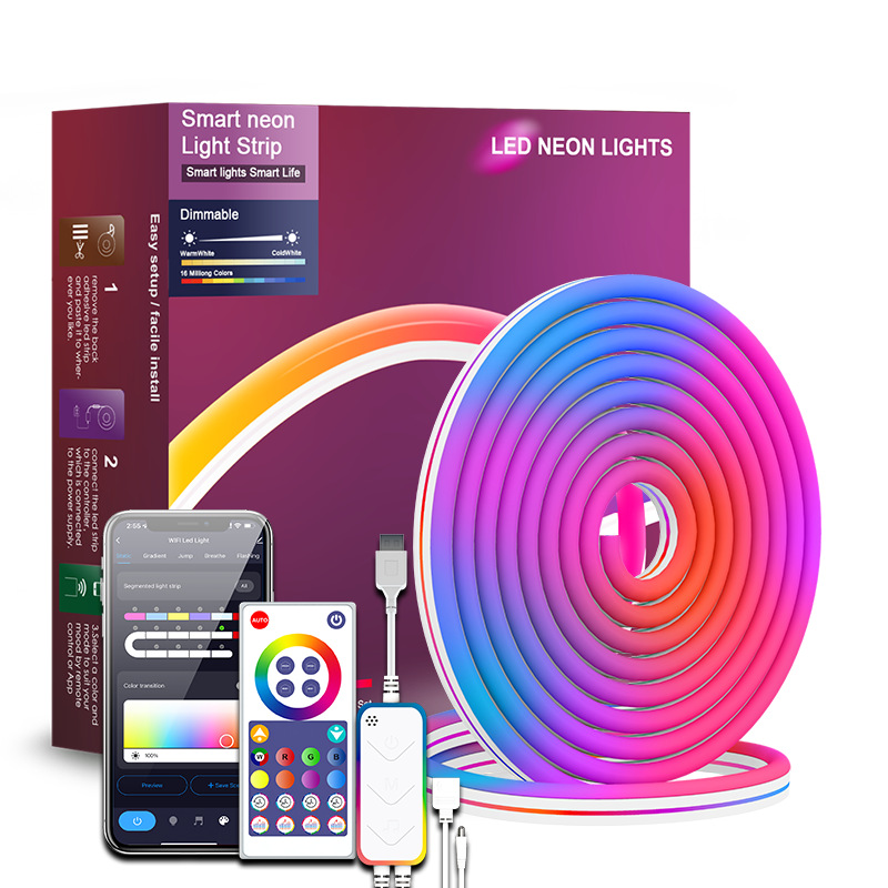 Graffiti WIFI Bluetooth 3 M color mágico música luz de neón con música barra de luz DIY forma 16 millones de colores