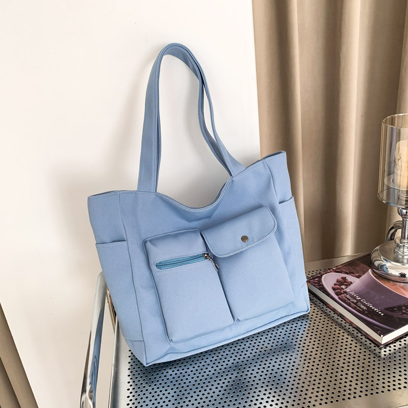 Bolsa de tela de nylon de gran capacidad para mujeres 2024 nueva clase de estudiantes universitarios para viajar bolso de hombro simple