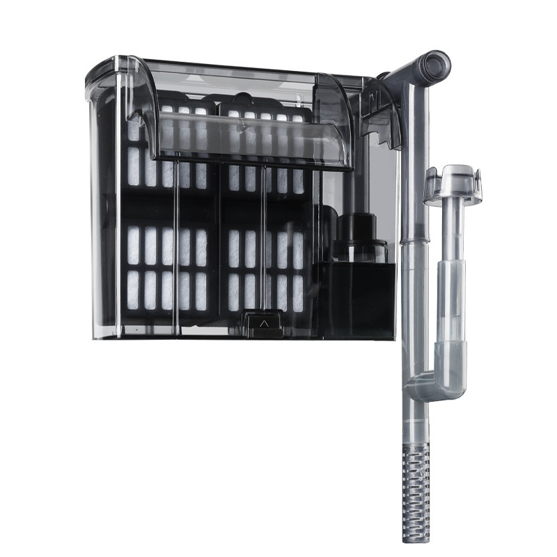 Filtro de pecera, cascada de pared externa, sistema de circulación de purificación de agua tres en uno de pared con aireación doméstica grande