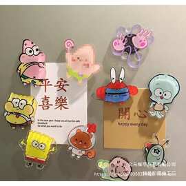 可爱字牌冰箱贴磁贴亚克力个性祝福语磁性贴磁铁糖果色文字吸铁石