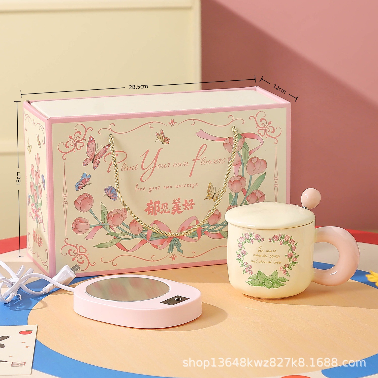 Día de la diosa, regalo de mano, taza de regalo, regalo del día de la mujer, caja de regalo de alta calidad