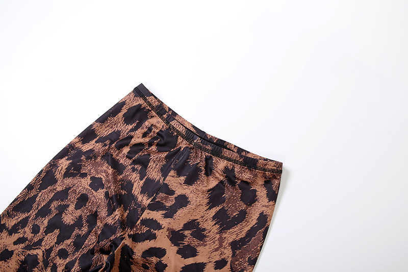 Damen Langarm Oberteil Und Slim Hose Set Mit Digitaldruck Herbst_voghion.com