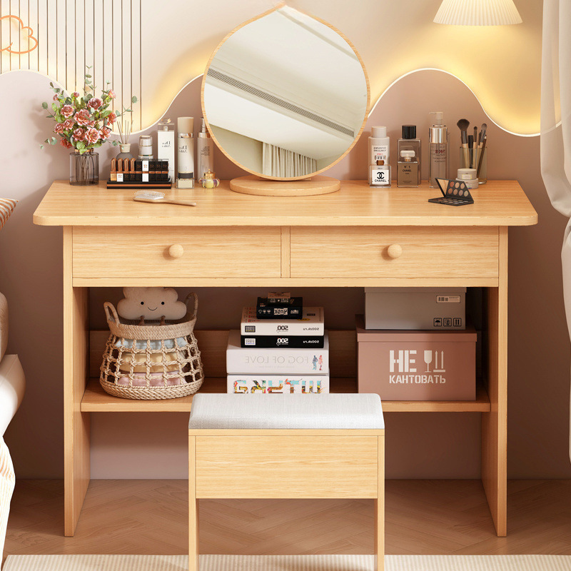 Mesa de maquillaje simple de alquiler de la casa mesa pequeña simple de la casa dormitorio de la niña escritorio escritorio de escritorio