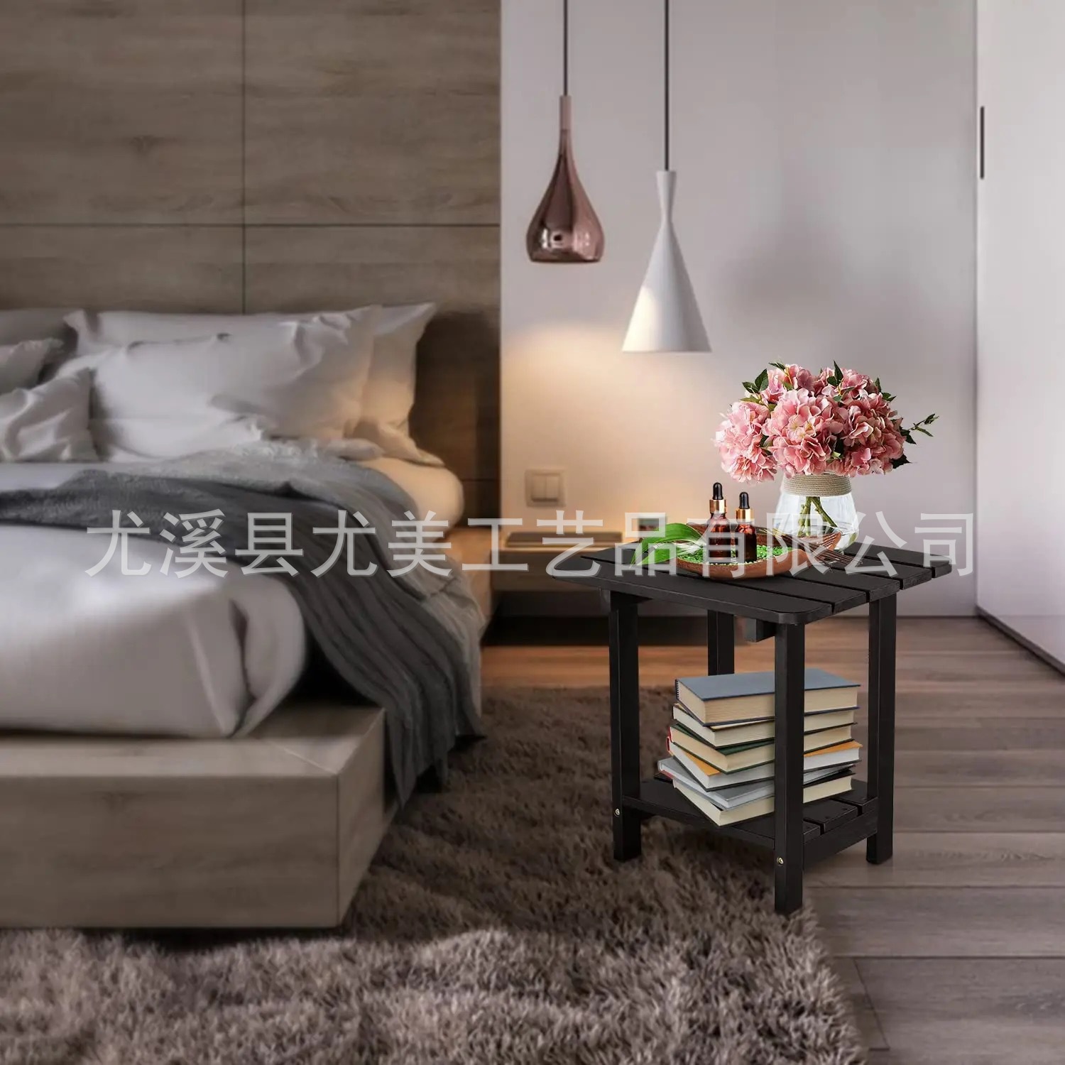 Al Aire Libre mesa y silla patio plástico madera mesa y silla combinación Villa jardín ocio al aire libre expuesto balcón cafetería anticorrosión mesa de madera