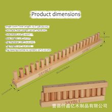 跨境木制手工编织工具织毛巾挂毯方形单头毛线短棒针织工具