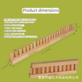 跨境木制手工编织工具织毛巾挂毯方形单头毛线短棒针织工具