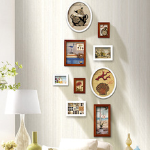 RKT4竖款欧式照片墙组合 卧室墙挂装饰相框 美式相片墙过道转角小