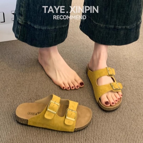 Boeken Slippers for Women - Summer Outerwear 2025 Semi-Thong High-Heeled Sandals Beach Versatile Fashion Flip-Flops