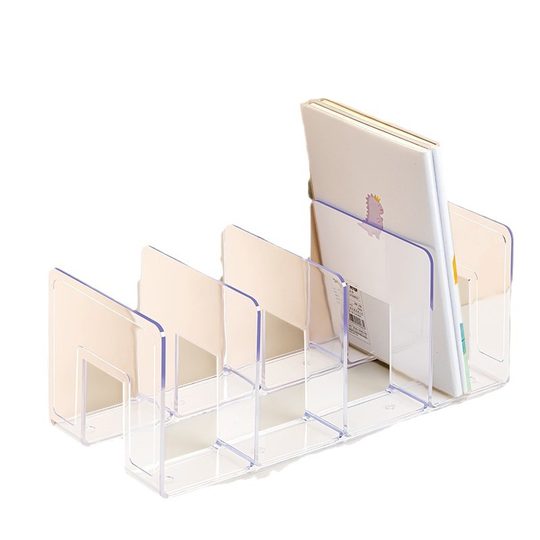 Four Seasons Acrylic Book Stand Reading Rack Bookshelf Desktop Fixed Book Storage Desk Book Stand Wholesale