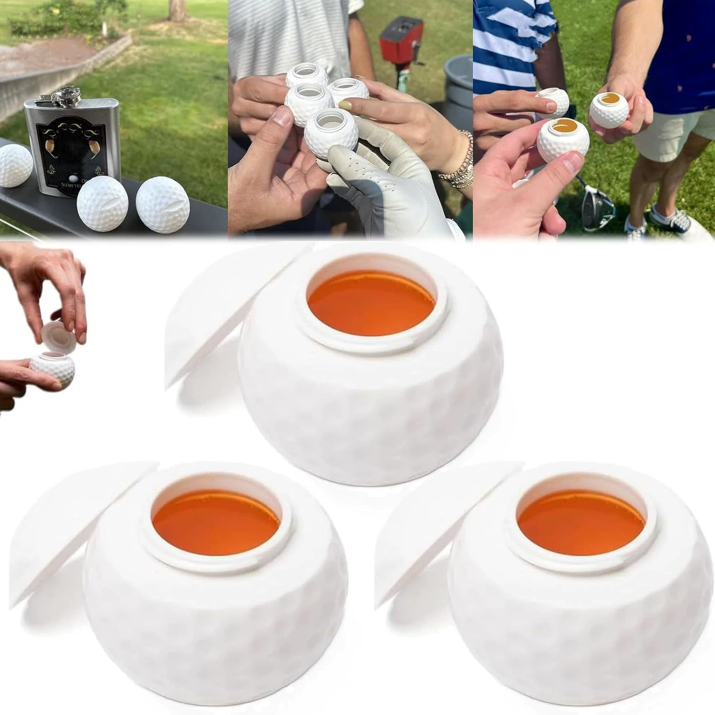 Новый трансграничный Golf Ball Shaped Shot Glass Golf Golf Ball Cup Color Box Cup Creative