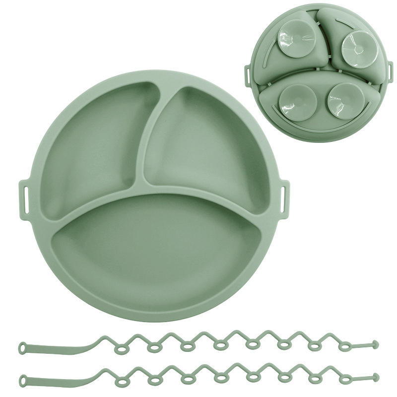 Amazon nuevo plato de silicona para bebés plato de comedor para bebés plato de comedor para niños plato de comedor para bebés plato de comedor