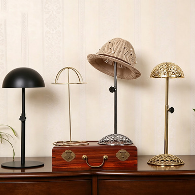 Soporte de sombrero de hierro forjado soporte de sombrero para tiendas domésticas estantes de exhibición props soporte de sombrero estante de exhibición de piso modelo de soporte de sombrero