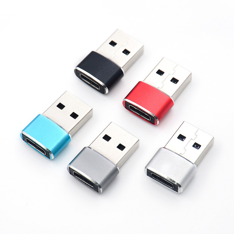 适用华为type-c母转USB2.0手机转接头车载充电转接器OTG转换头tpc