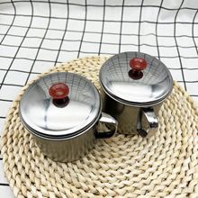 不锈钢加厚带盖口杯带手柄杯子小茶杯儿童杯茶缸2元店货源低价