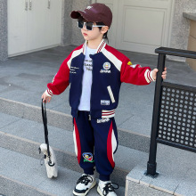 奥特曼衣服男童春秋装套装2025新款帅气儿童宝宝时髦棒球服两件套