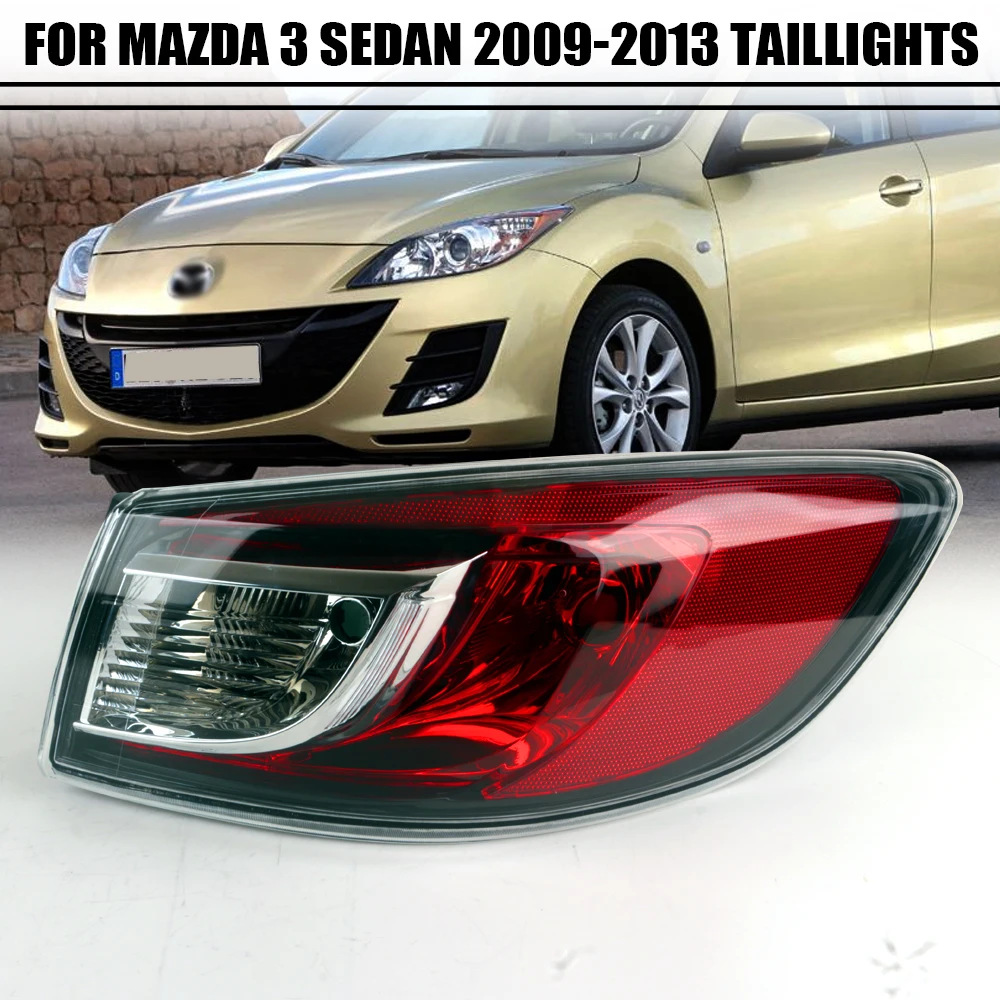 Suitable for Mazda 3 Bl 09-13 Models Rear Tail Light Semi-Assembly, Brake Light, Reverse Light, Turn Signal Light