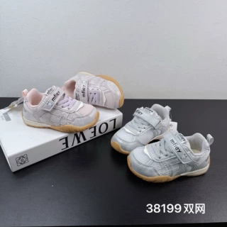 38199  小童户外鞋新款儿童双网新款洋气女童户外小众洋气休闲鞋