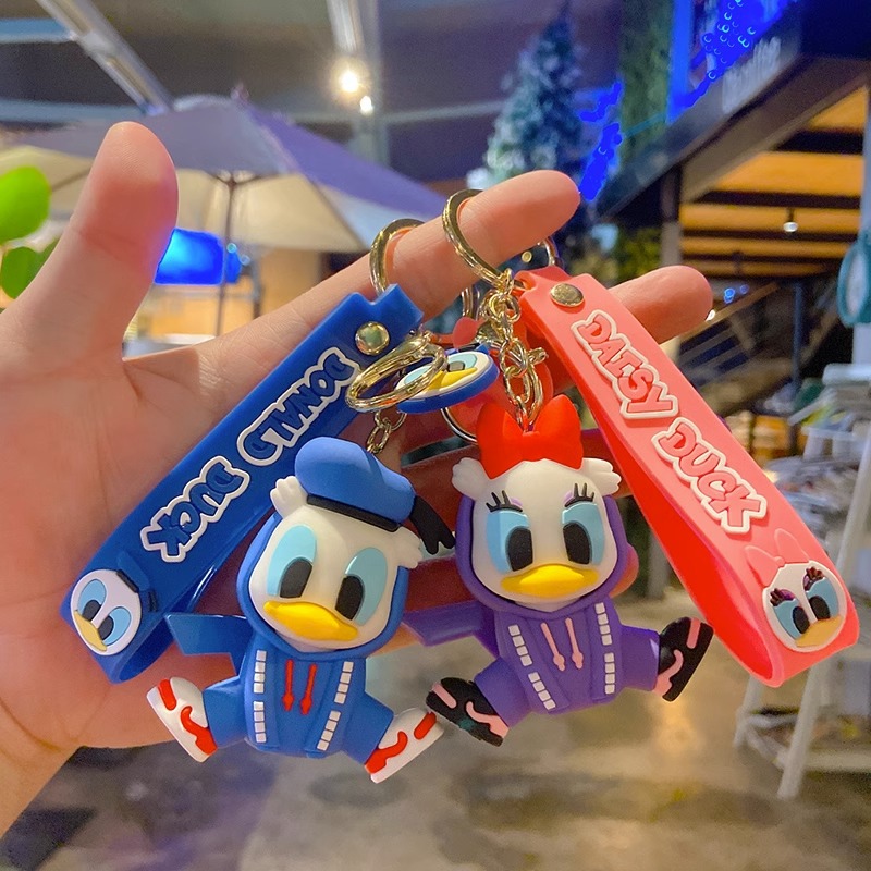 Bolsa puntada adornos muñeca pareja llavero exquisito llavero femenino lindo coche creativo colgante