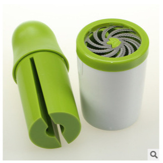 跨境新款香菜切碎器 碎菜器  草药切碎器 白绿色研磨器|undefined