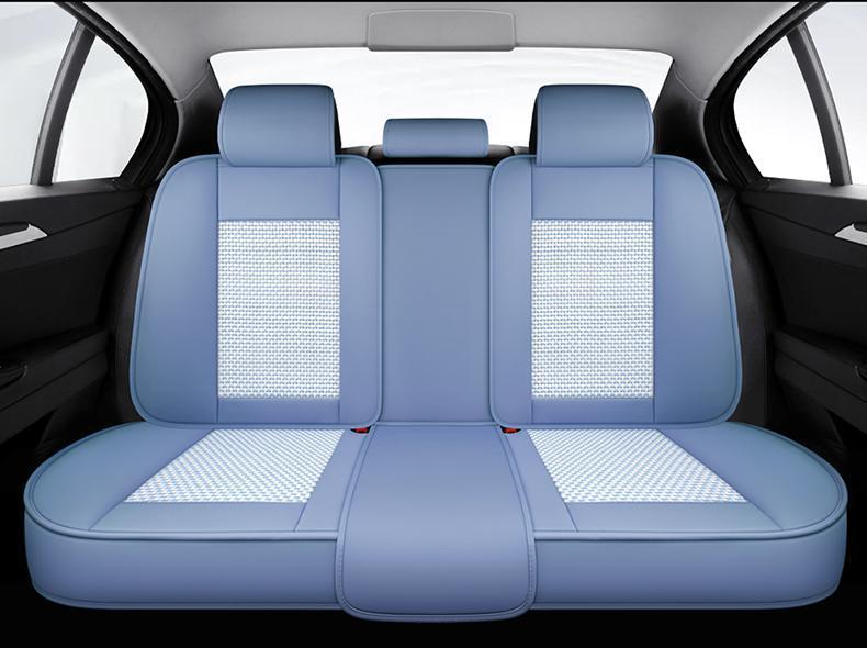 New car seat cover four seasons universal cushion summer ice silk breathable car seat cover net red full surround cushion