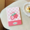Strawberry plaid book style (without pen slot)