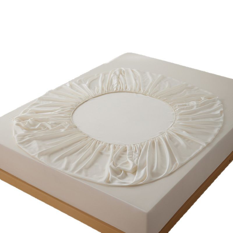 Class A Maternal and Infant Grade 100S Ultra-fine Denier Silk Solid Color Single Product Bed Hat Skin-friendly Naked Sleep Simmons Mattress Protective Cover 1