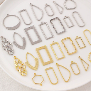 Alloy Minimalist Geometry Irregular Figure Small Pendant Homemade DIY Handmade Jewelry Earrings Earrings Accessories Material