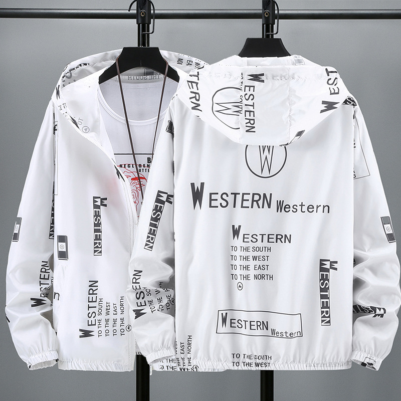 Men's Clothing summer new 2024 trend thin breathable sun protection clothes men's letter large size skin coat jacket men_voghion.com