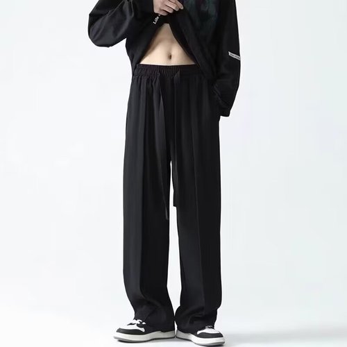 Men's Summer Casual Long Pants Thin Version Versatile Straight West Pants Men's Summer Sports Pants Trendy Sheer Sensation