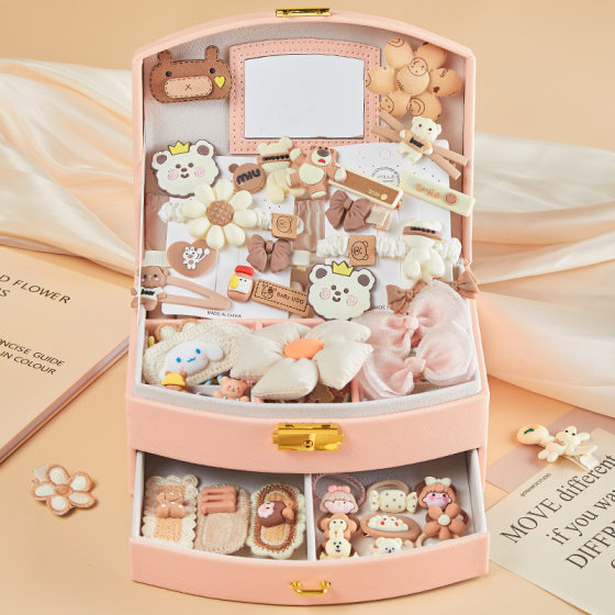 Birthday Gift Girls' Jewelry Storage Box Girls' Children's Princess Jewelry Box Hair Accessories Hairpin Jewelry Storage Box