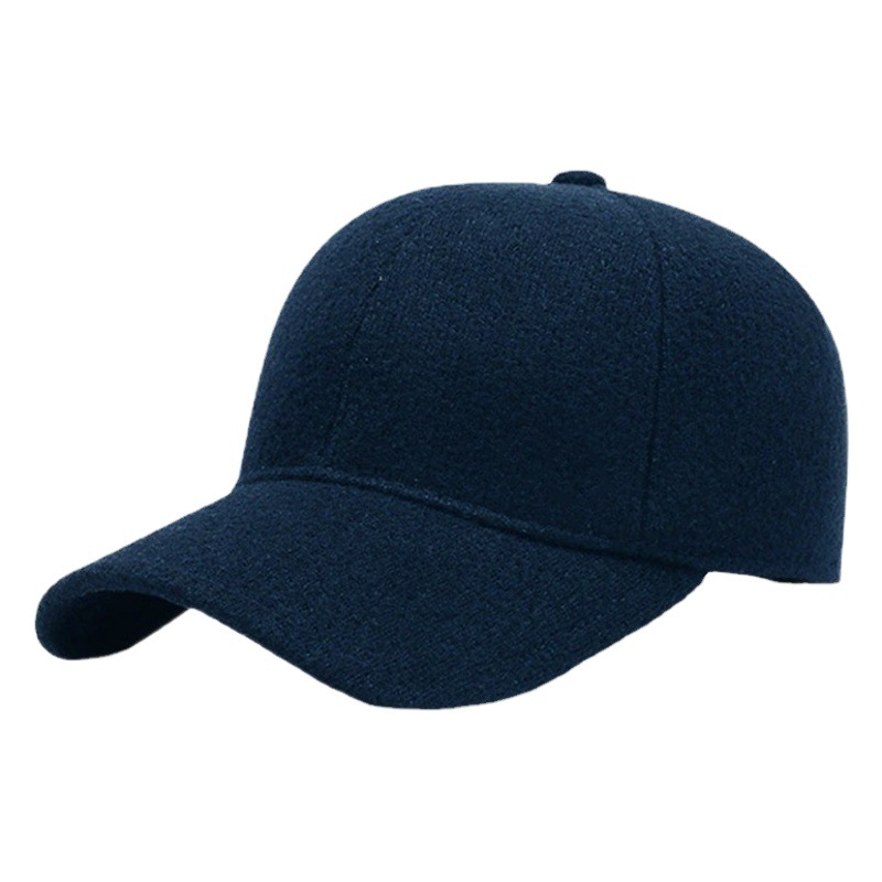 Gorra de béisbol de tela afelpada con visera rígida, gorra deportiva unisex de alta gama estilo coreano para publicidad exterior, color liso, venta al por mayor.