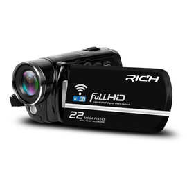 RICH/莱彩 460W 新款夜视高清1080P手持高清录像摄像机带遥控功能