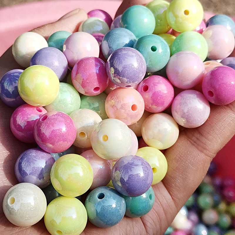 AB color round beads spring color solid color beads Macaron Symphony…