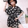 Women wholesale 2022 Summer wear Western style fashion Chiffon Dress Large Self cultivation Show thin jacket shorts suit