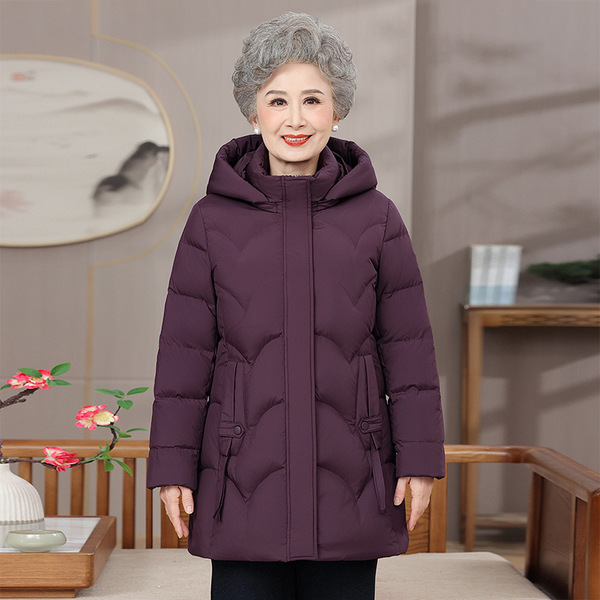 Winter fashionable elegant keep warm velvet down jacket