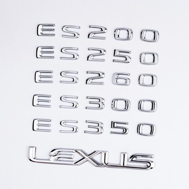Suitable for Lexus ES260/ES200 car emblem, 300h modified ES260 tail emblem decorative metal letter sticker