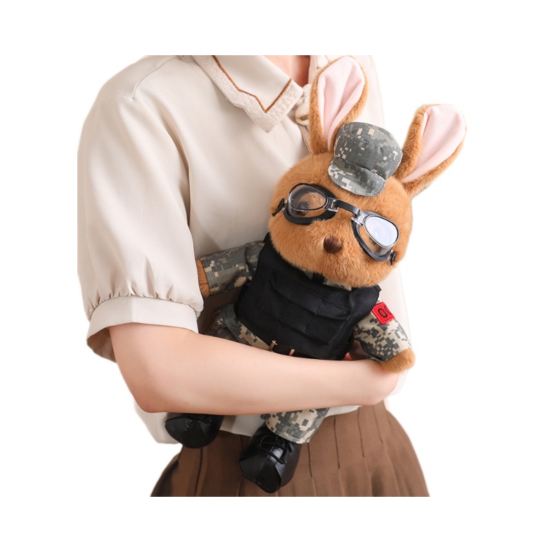 새로운 팬더 군단 봉제 장난감 인형 토끼 인형 군인 형제 군인 기념 베테랑 생일 선물 배치