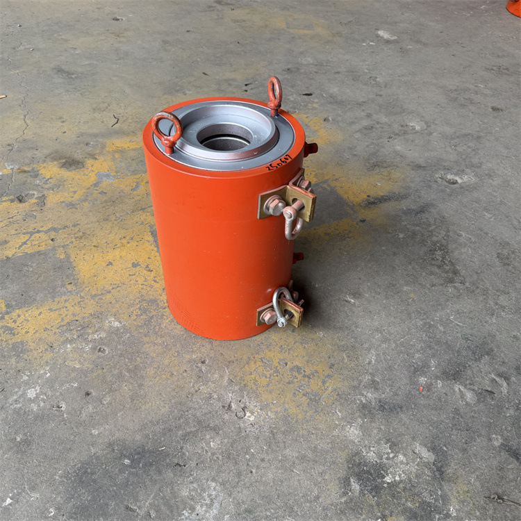 桥梁预应力钢棒千斤顶 15.2锚索张拉机挤压机 大吨位钢棒拉紧机