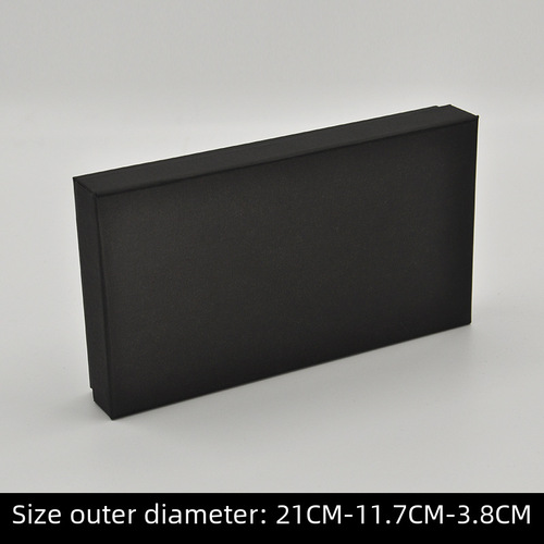 Manufacturer black card scarf wallet socks packaging box sky cover gift packaging box, can add LOGO