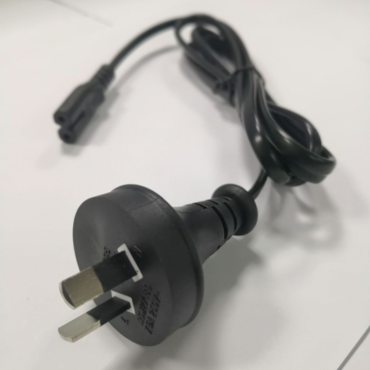 澳规两插加8字尾 澳规电源线 saa认证插头 8字尾插 澳大利亚插头