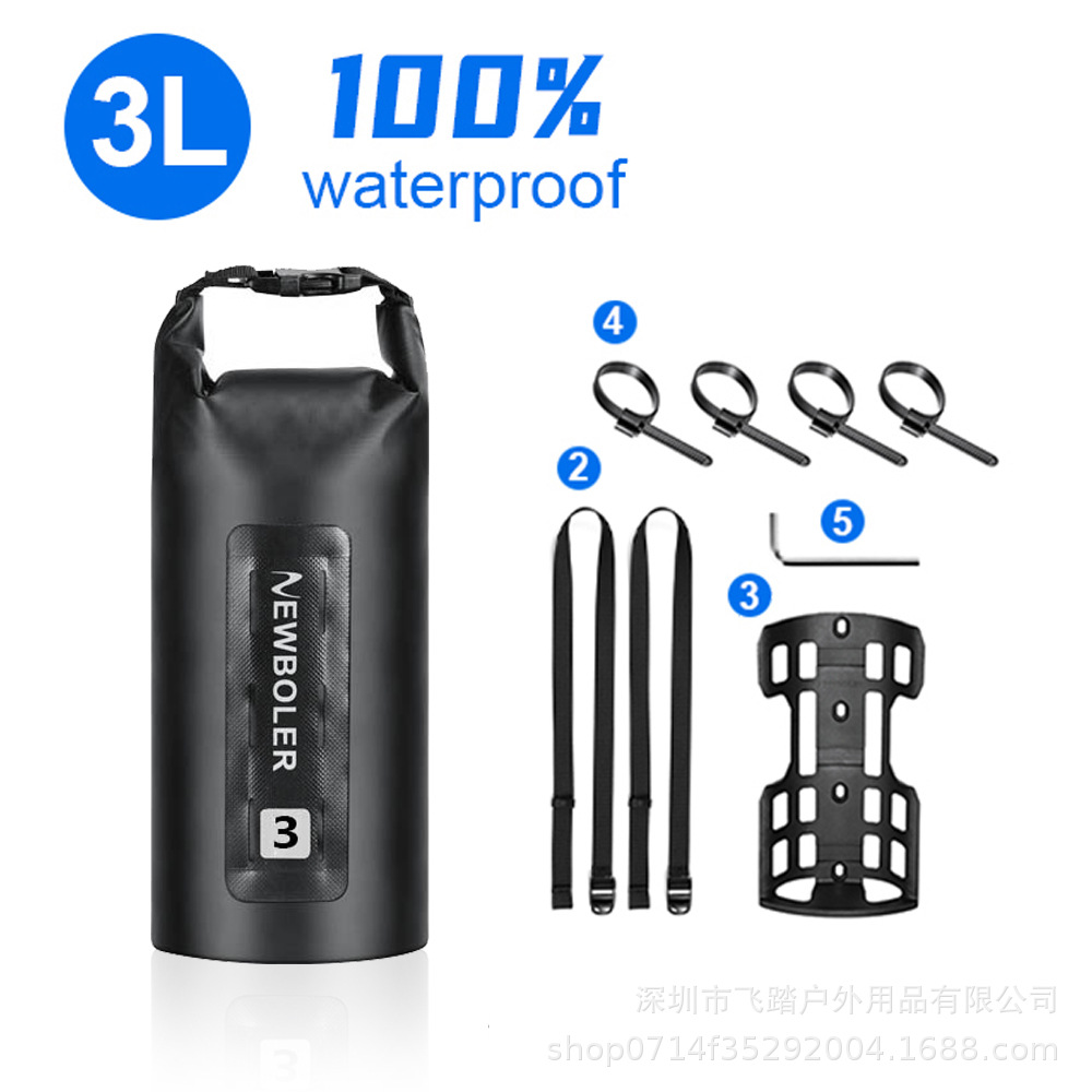 NEWBOLER portátil multifuncional bicicleta tenedor bolsa 3L7L impermeable montaña carretera marco bolsa cross-country de larga distancia