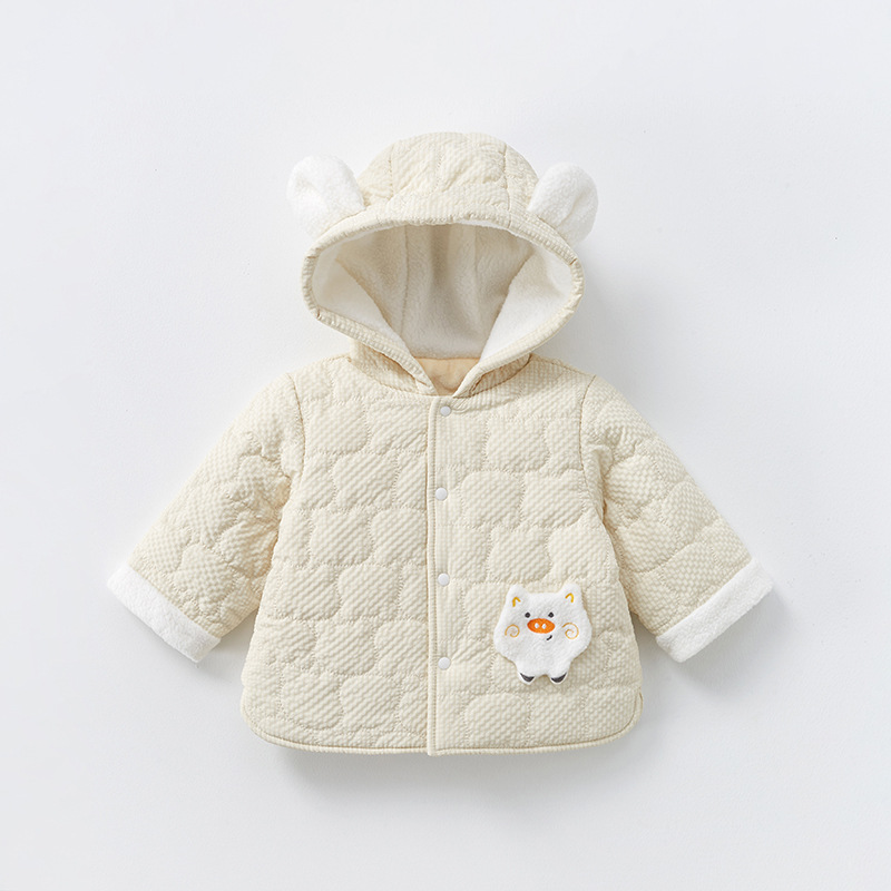 Abrigo para niños otoño e invierno Bebé engrosado cálido 1 años 3 niños y Niñas Ropa forrada de lana ropa exterior ropa de invierno para bebés