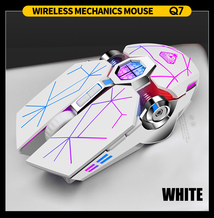 Emperor Leopard Q7 Wireless Charging Gaming Silent with Light Emitting Water Cooled Mechanical Mouse_voghion.com