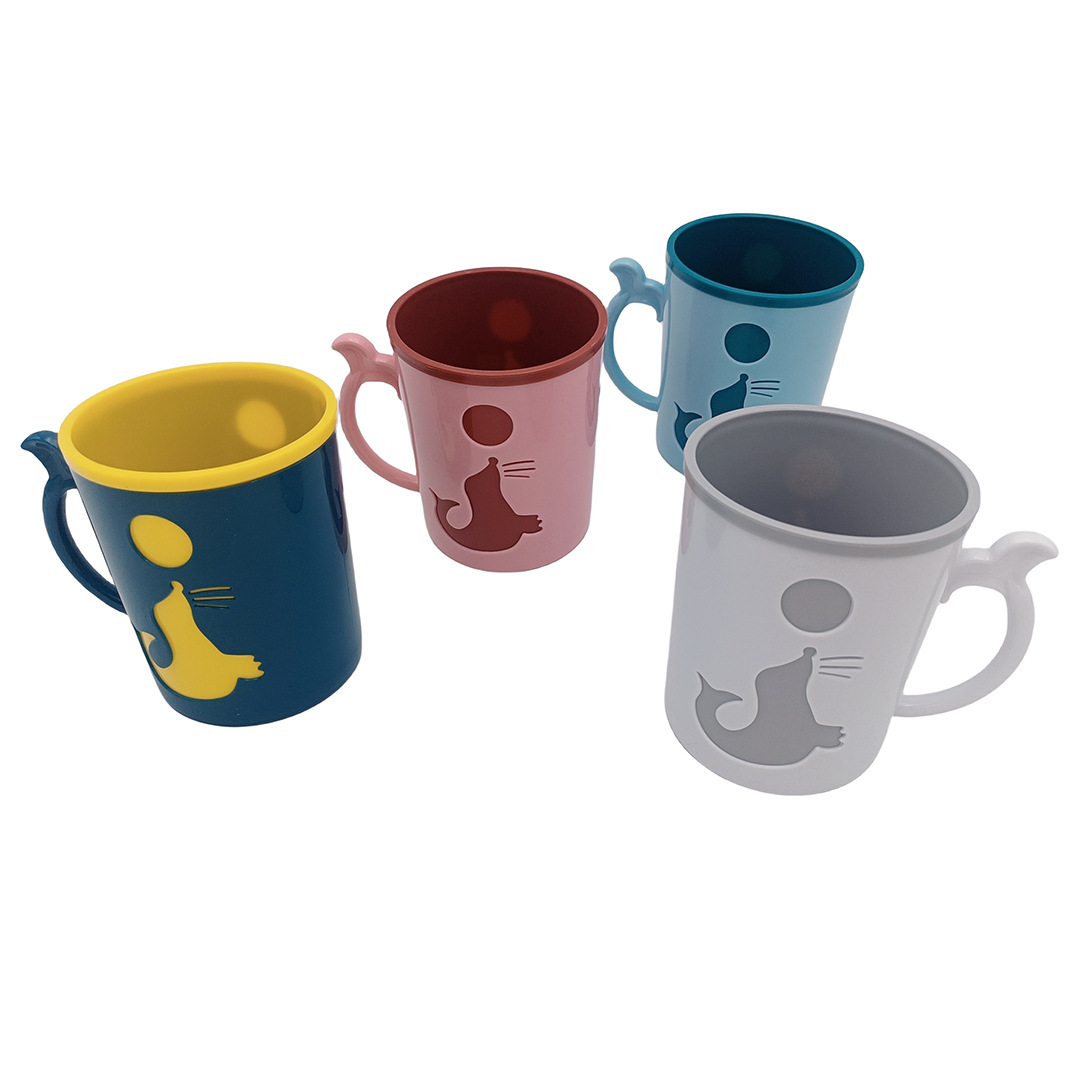 F1 931 328 # taza de plástico boutique creativo taza de enjuague bucal taza de cepillo de plástico con mango image 5