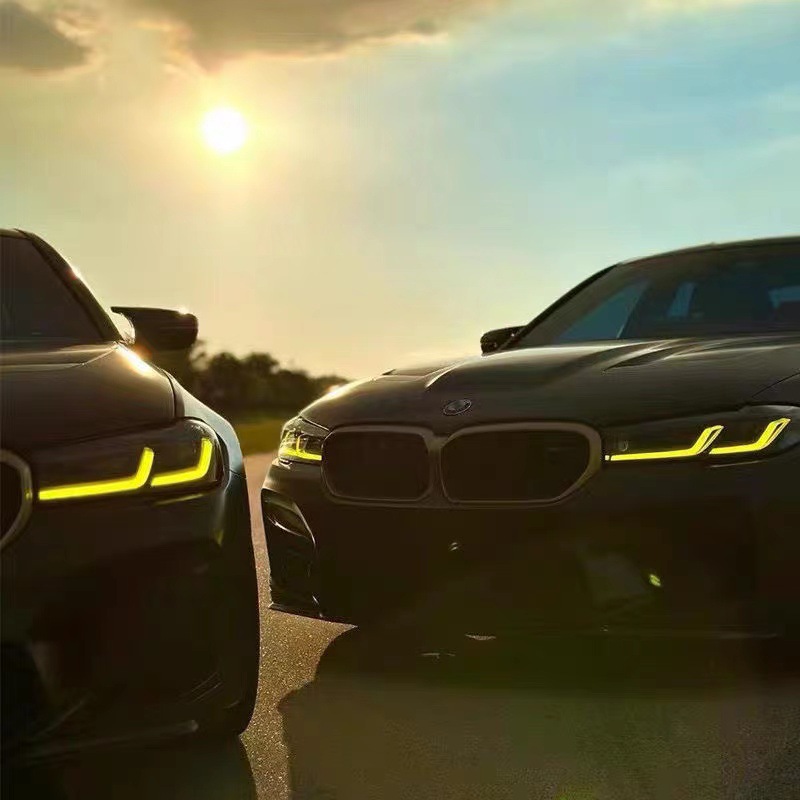 (2개) BMW 5 시리즈 M 5 525 530 G30 G38 F90 골든 아이 DRL 일광 레몬 썬더 에디션에 적용 가능